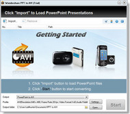 Wondershare PPT to AVI screenshot
